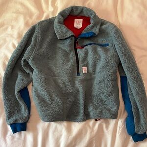 Topo designs half zip fleece